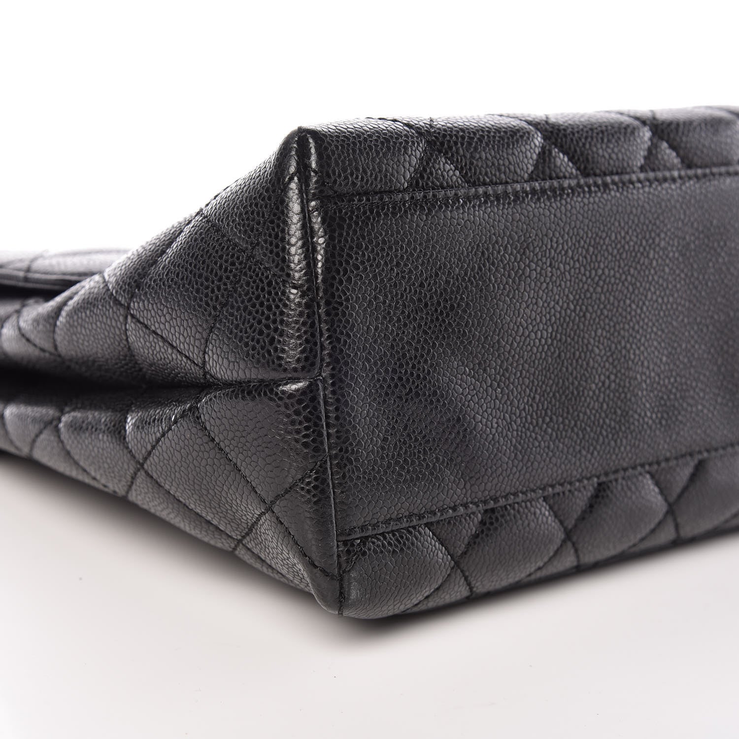 Chanel Caviar Quilted Jumbo Kelly Flap Black 8 of 9