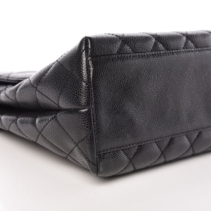 Chanel Caviar Quilted Jumbo Kelly Flap Black 8 of 9