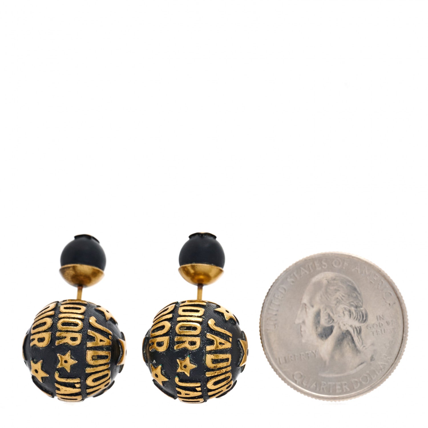 Christian Dior Metal J'Adior Mise En Dior Tribal Earrings Black 2 of 6