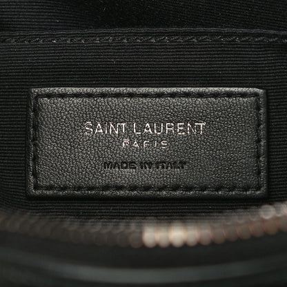 Saint Laurent Calfskin Matelasse Monogram Lou Camera Bag Black 6 of 10
