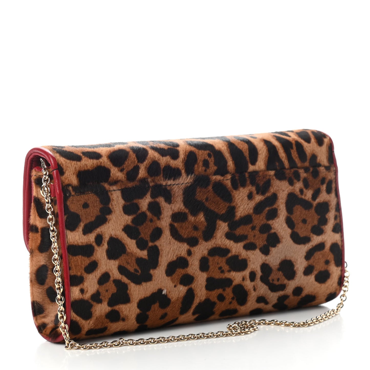 Pony Hair Leopard Print Riviera Clutch