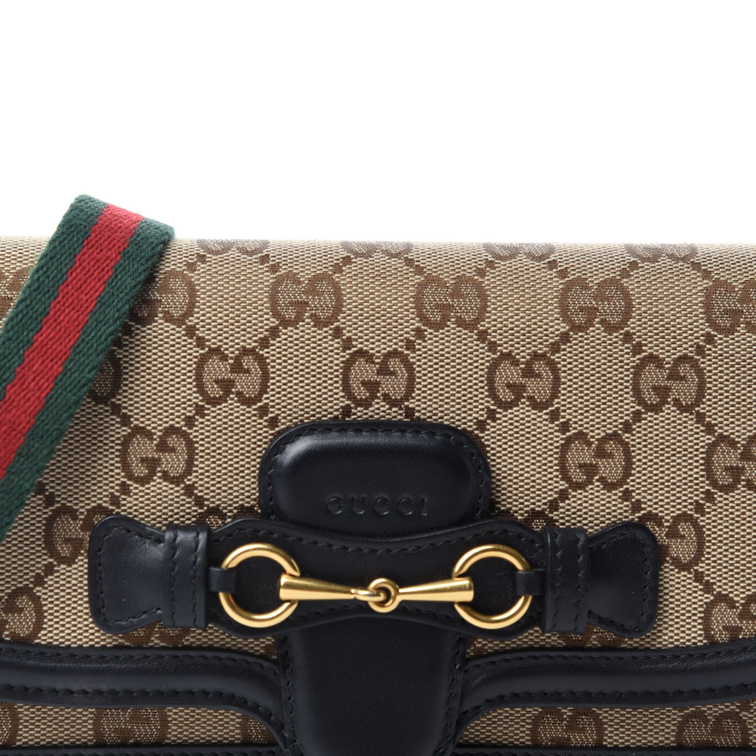 Gucci Monogram Lady Web Convertible Wallet Black 10 of 11
