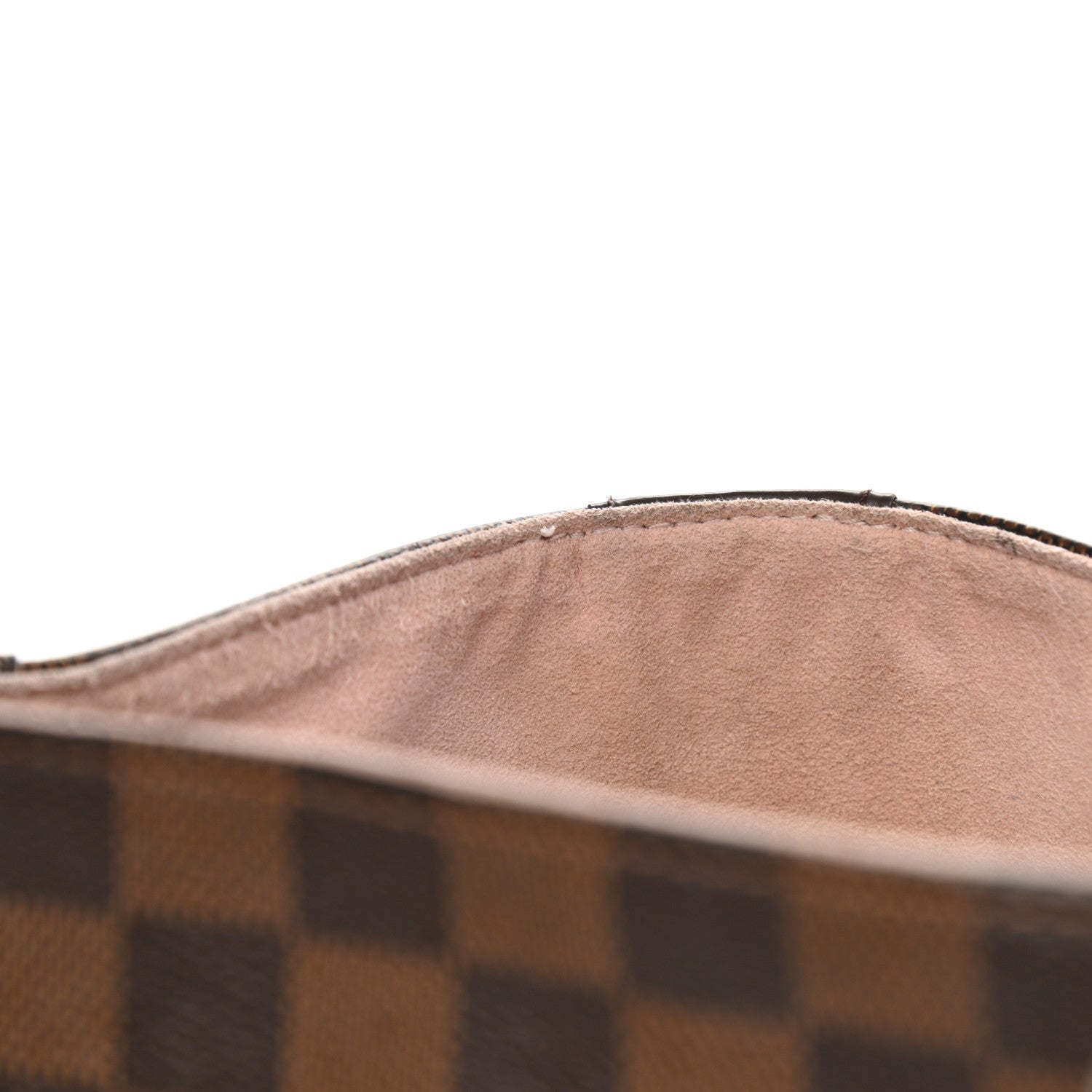 Louis Vuitton Damier Ebene Caissa Hobo Rose Ballerine 9 of 11