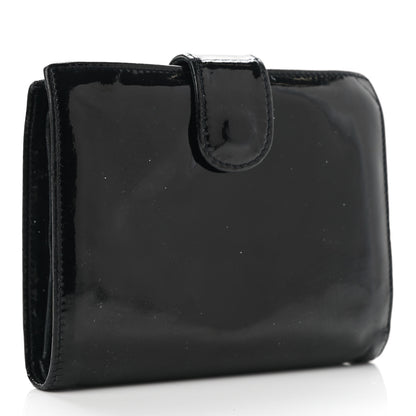 Chanel Patent Timeless CC Compact French Wallet Black 3 of 13