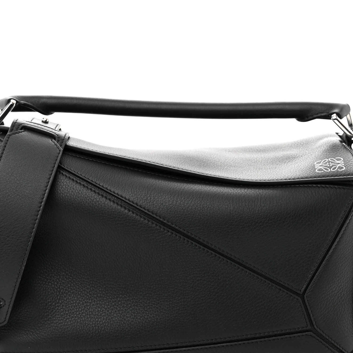 Loewe Calfskin Medium Puzzle Bag Black 7 of 10