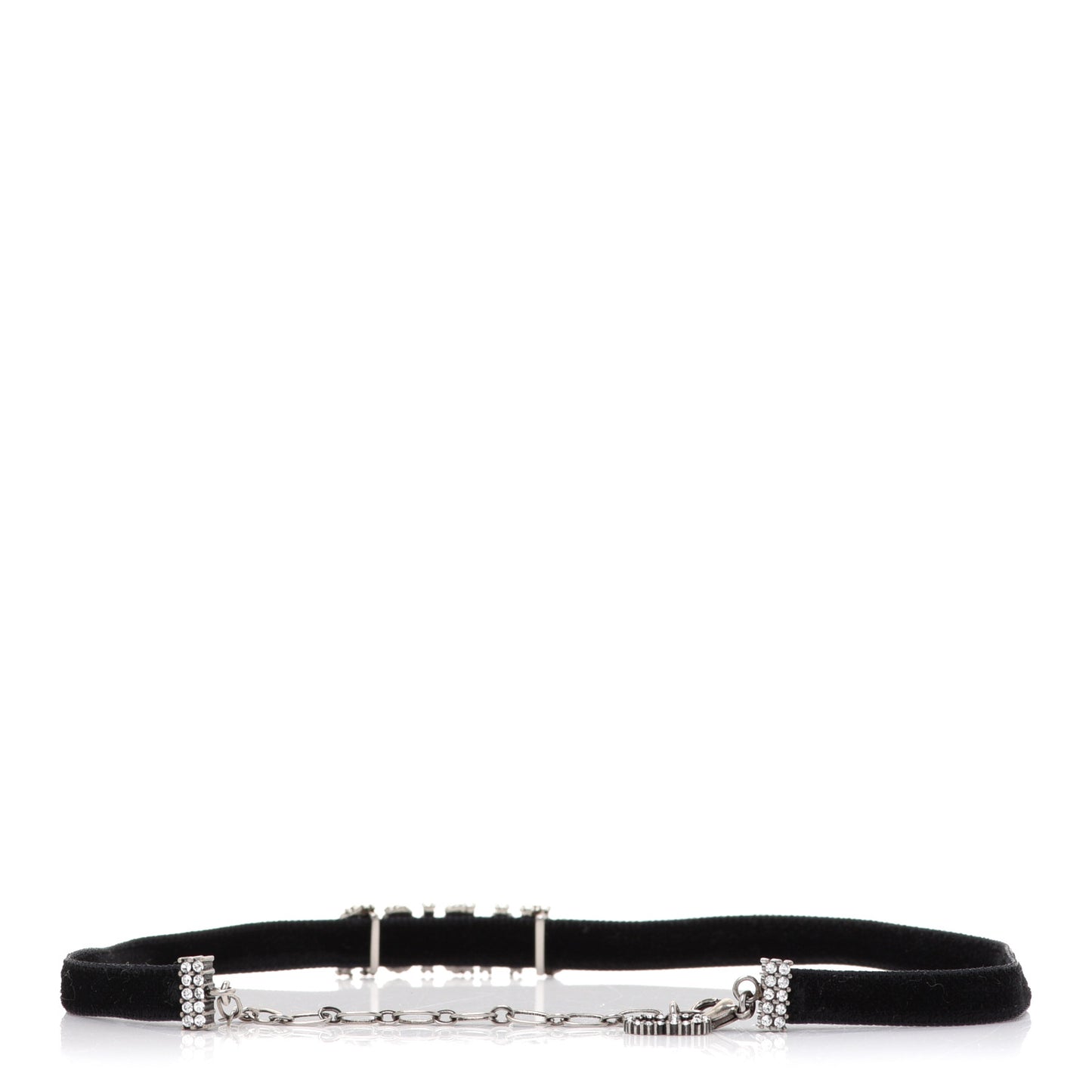 Velvet Crystal J’Adior Choker Necklace Black