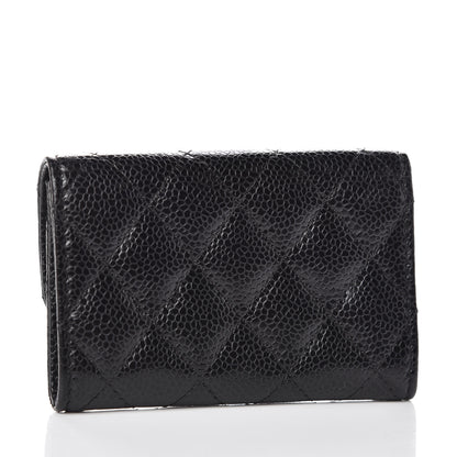 Chanel Caviar Quilted Flap Card Holder Black 3 of 8