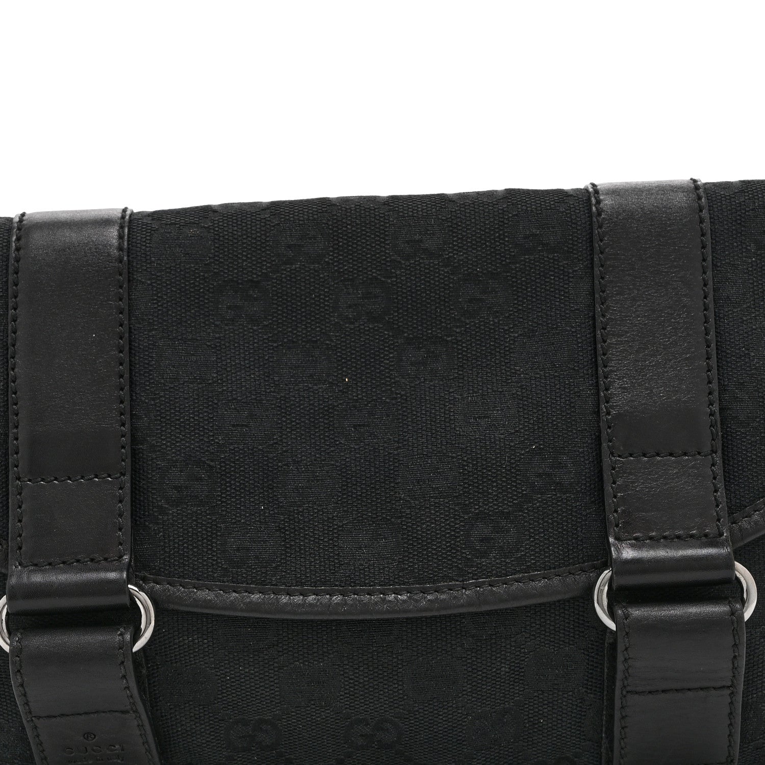 Gucci Monogram Waist Belt Bag Black 8 of 10
