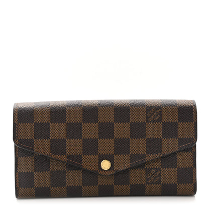 Louis Vuitton Damier Ebene Sarah Wallet NM 1 of 8
