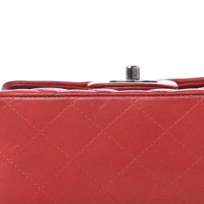 Chanel Lambskin Quilted Mini Square Flap Red 18 of 21