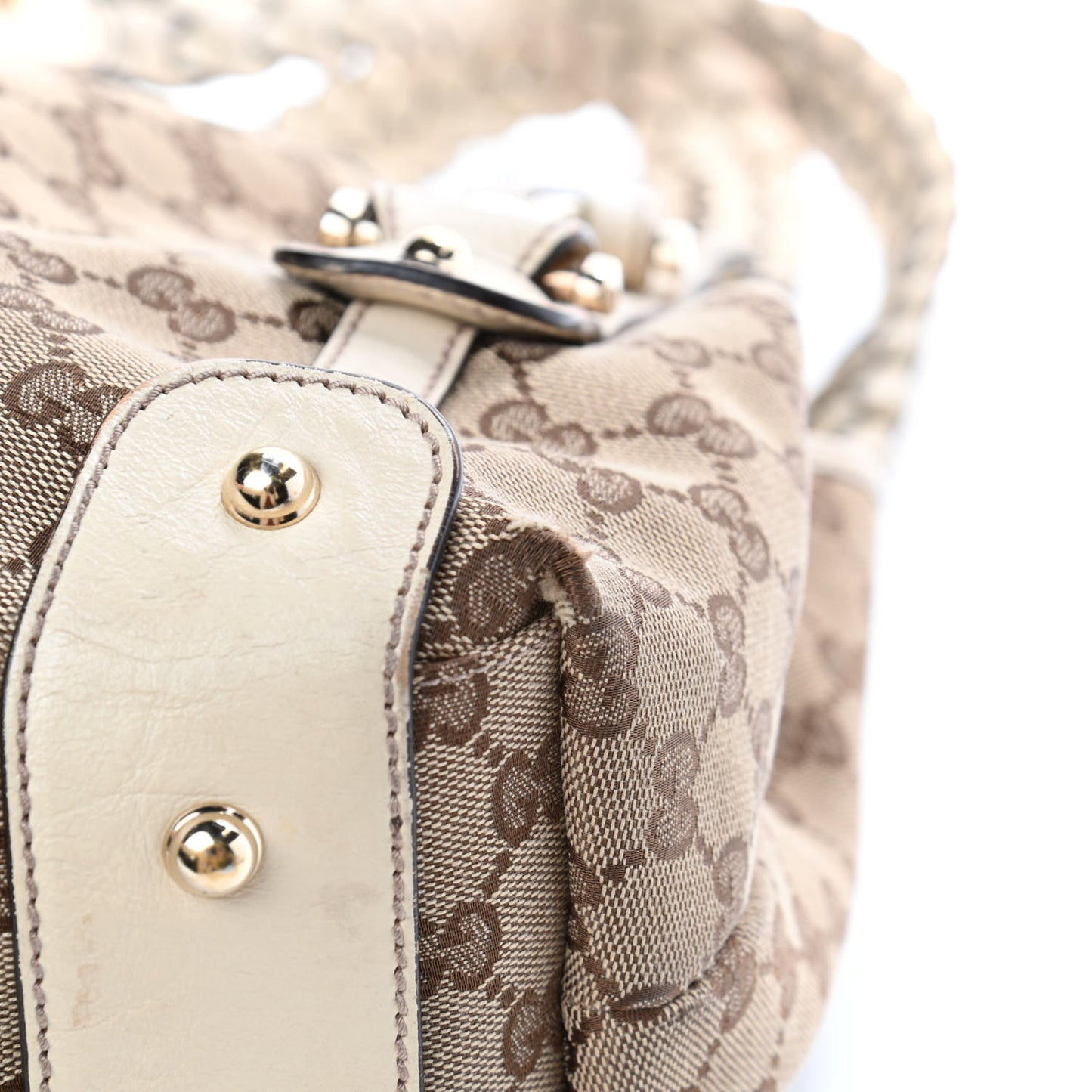 Monogram Small Pelham Shoulder Bag Off White