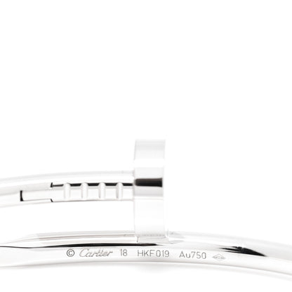 Cartier 18K White Gold Juste Un Clou Bracelet 18 3 of 4