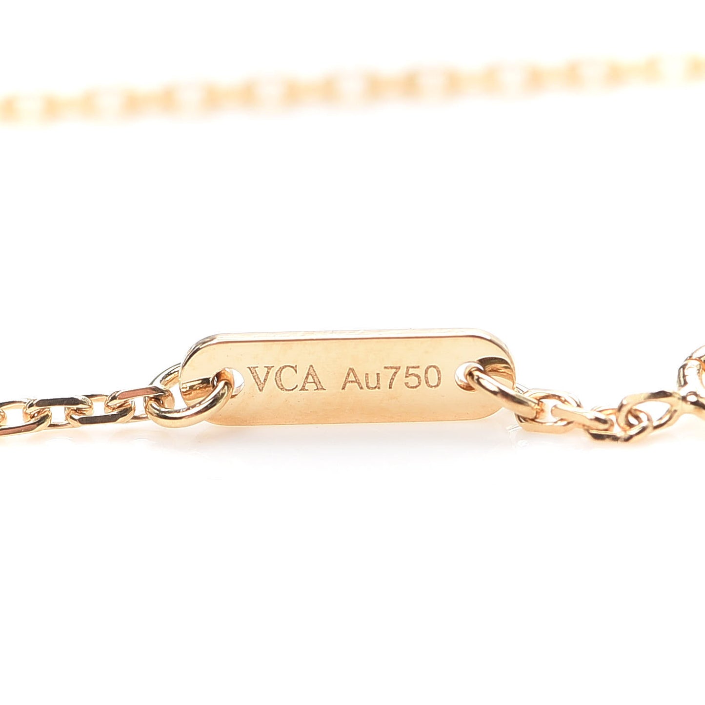 18K Yellow Gold Mother of Pearl Sweet Alhambra Bracelet