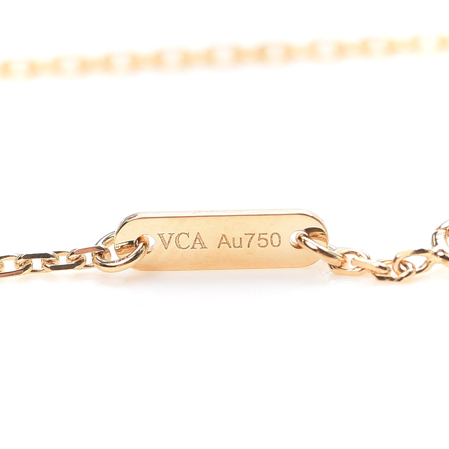 Van Cleef & Arpels 18K Yellow Gold Mother of Pearl Sweet Alhambra Bracelet 6 of 8