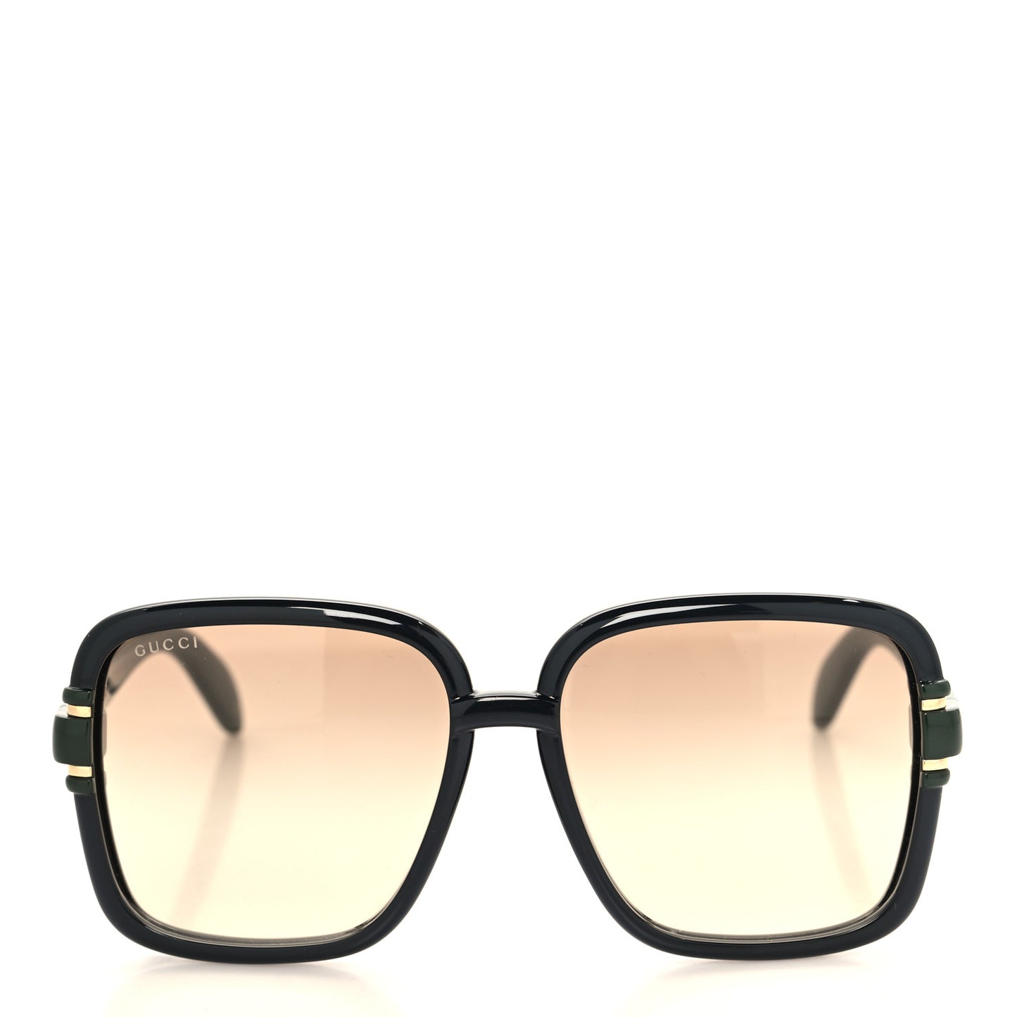 Acetate Interlocking G Square Sunglasses GG1066S Black Green