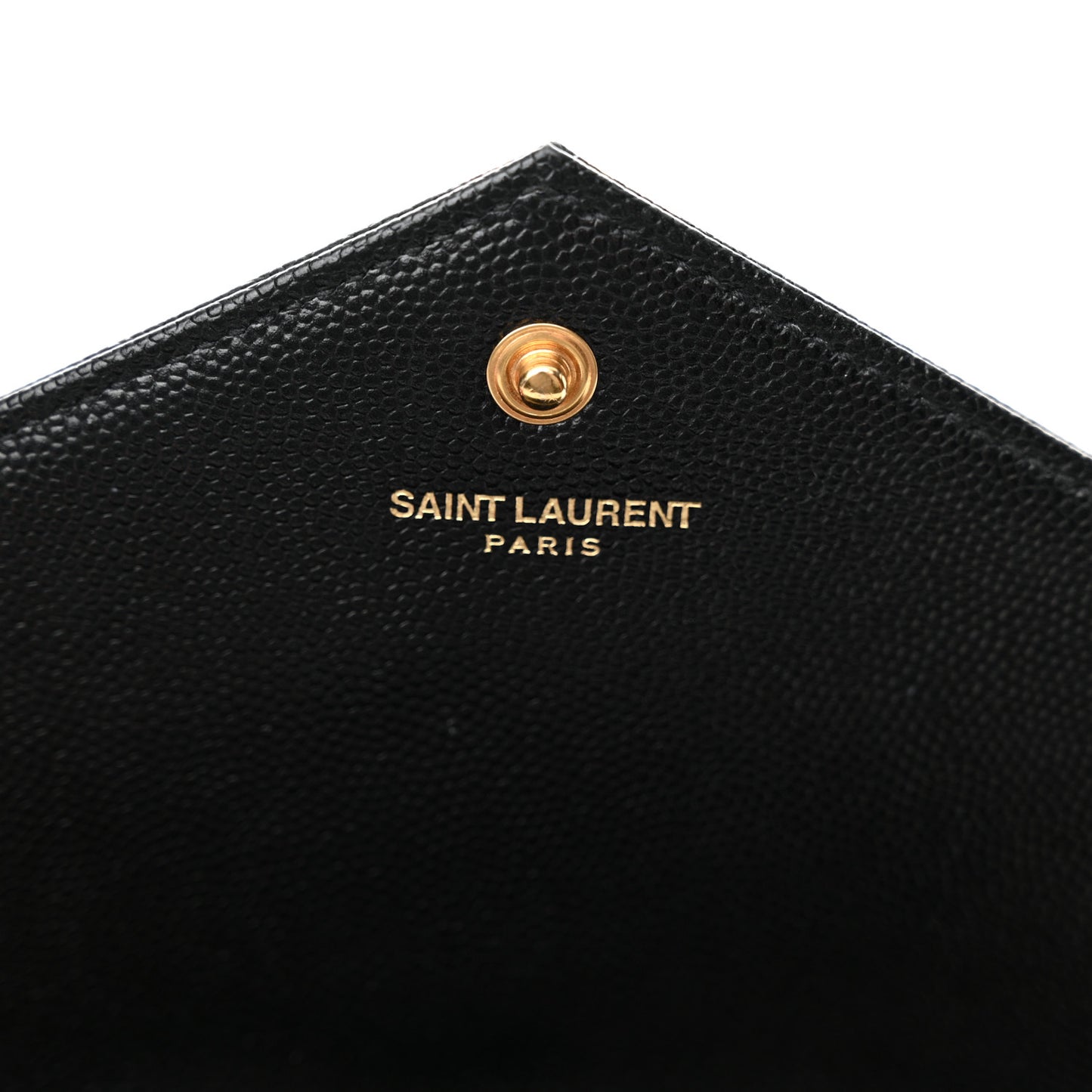 Grain De Poudre Matelasse Chevron Monogram Chain Wallet Black