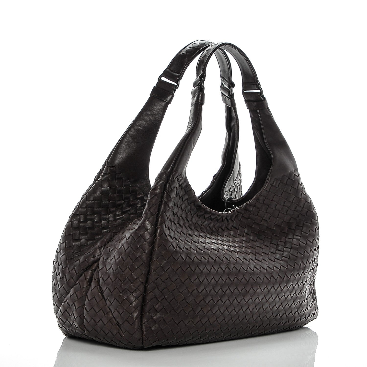 Bottega Veneta Nappa Intrecciato Large Campana Ebano 3 of 7