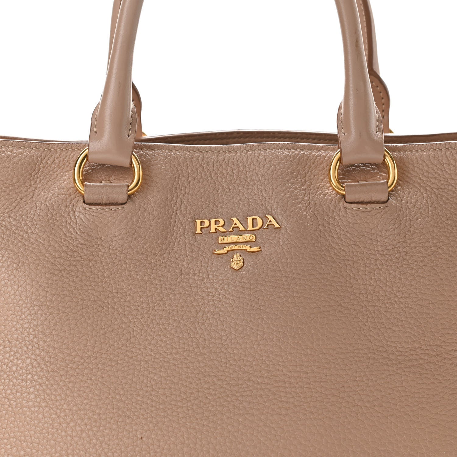 Prada Vitello Daino Tote Sesamo 6 of 10