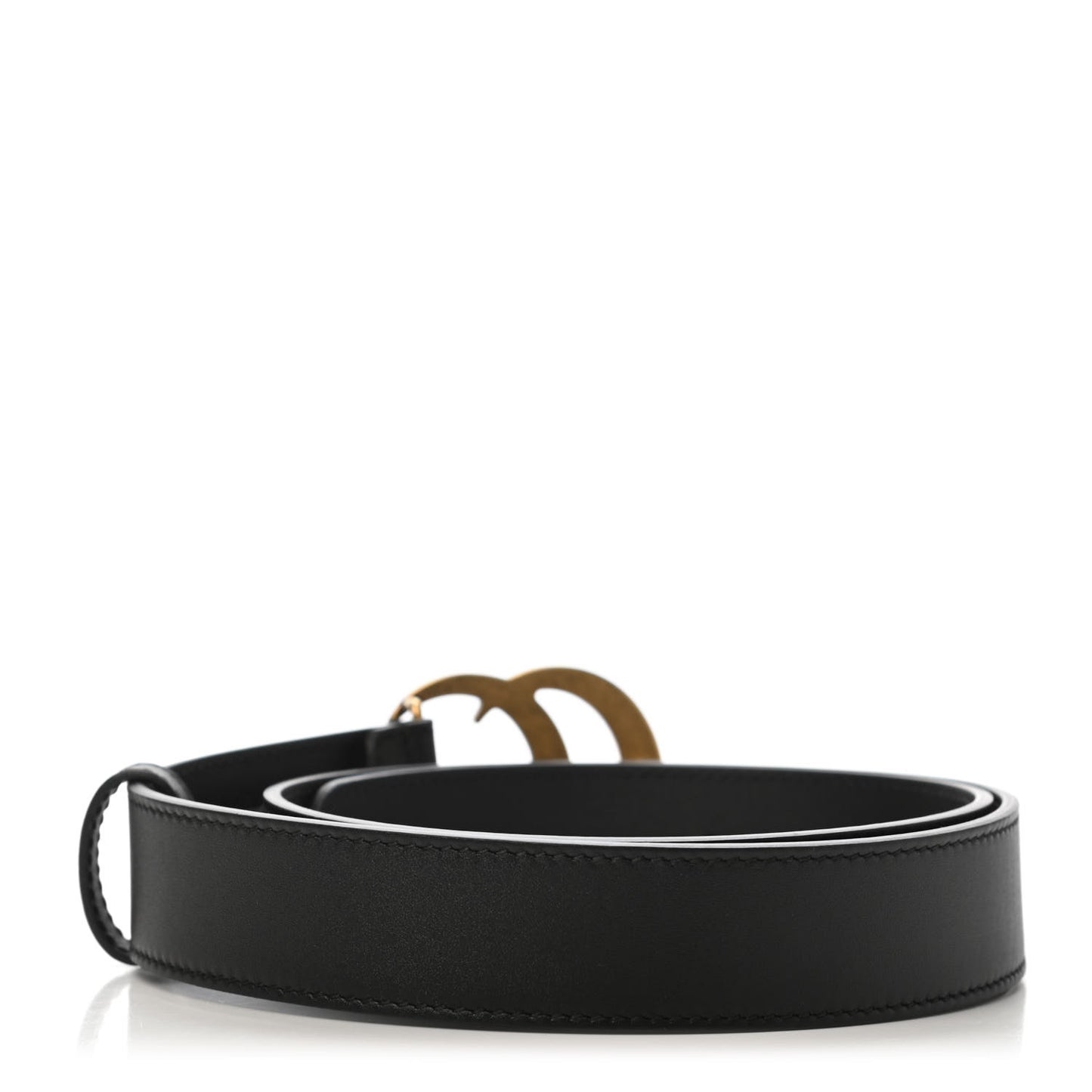 Calfskin Double G 30mm Belt 80 32 Black