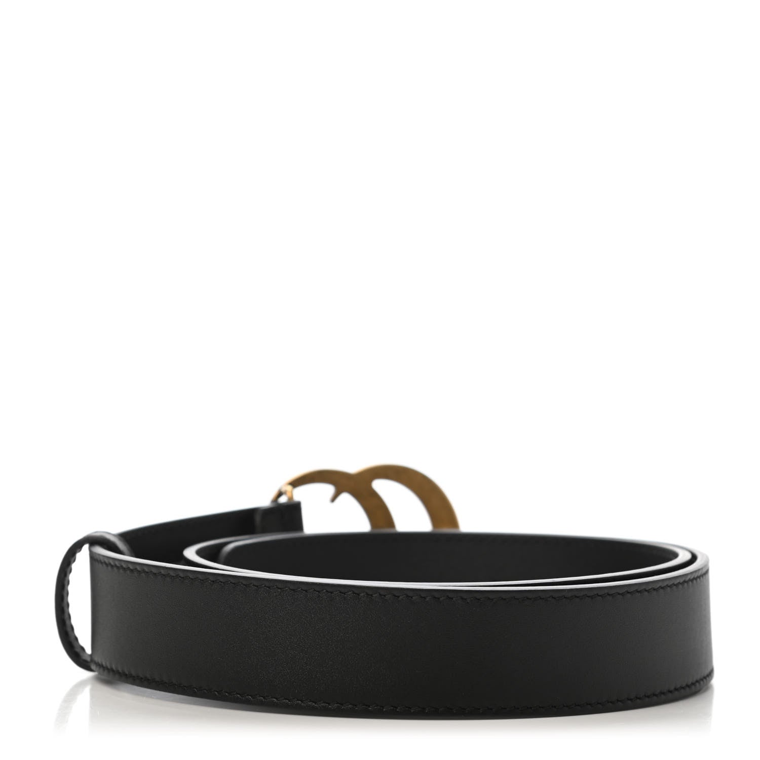 Gucci Calfskin Double G 30mm Belt 80 32 Black 2 of 5