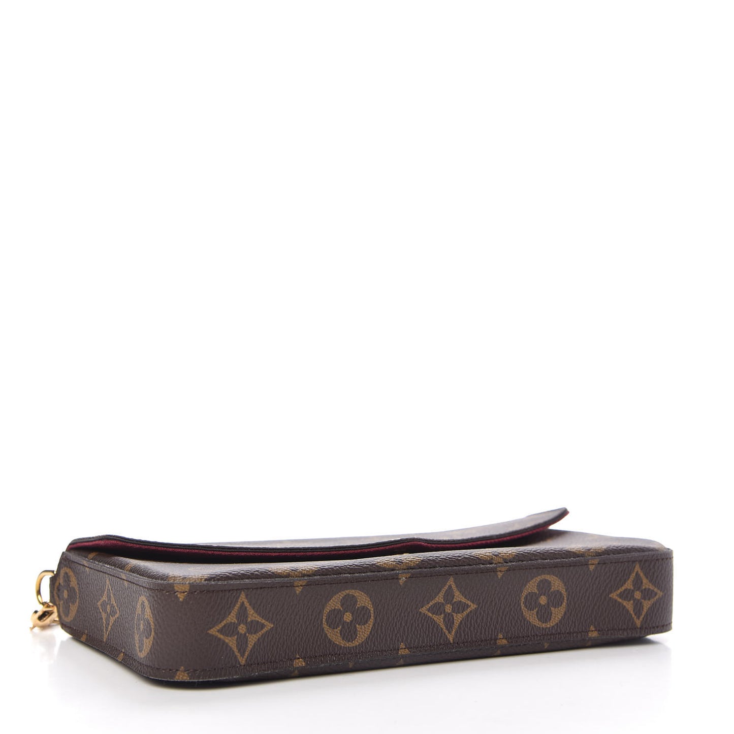 Monogram Pochette Felicie Chain Wallet Fuchsia