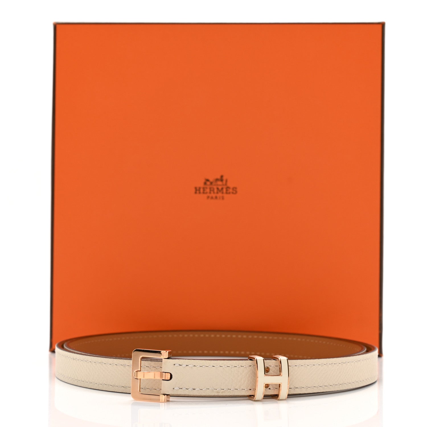 Hermes Epsom 15mm Pop H Belt 90 Craie 6 of 6