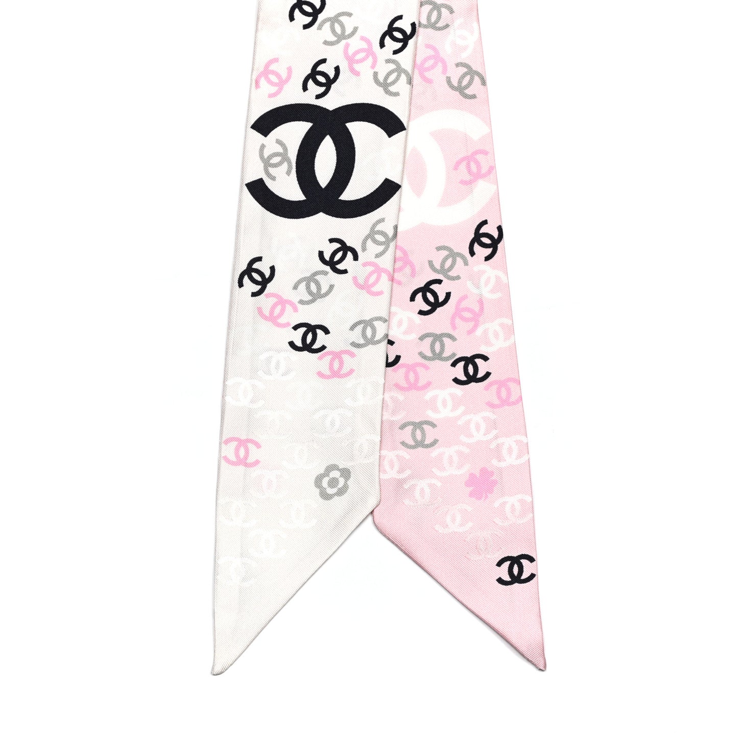 Silk CC Slim Bandeau Pink Ecru Black