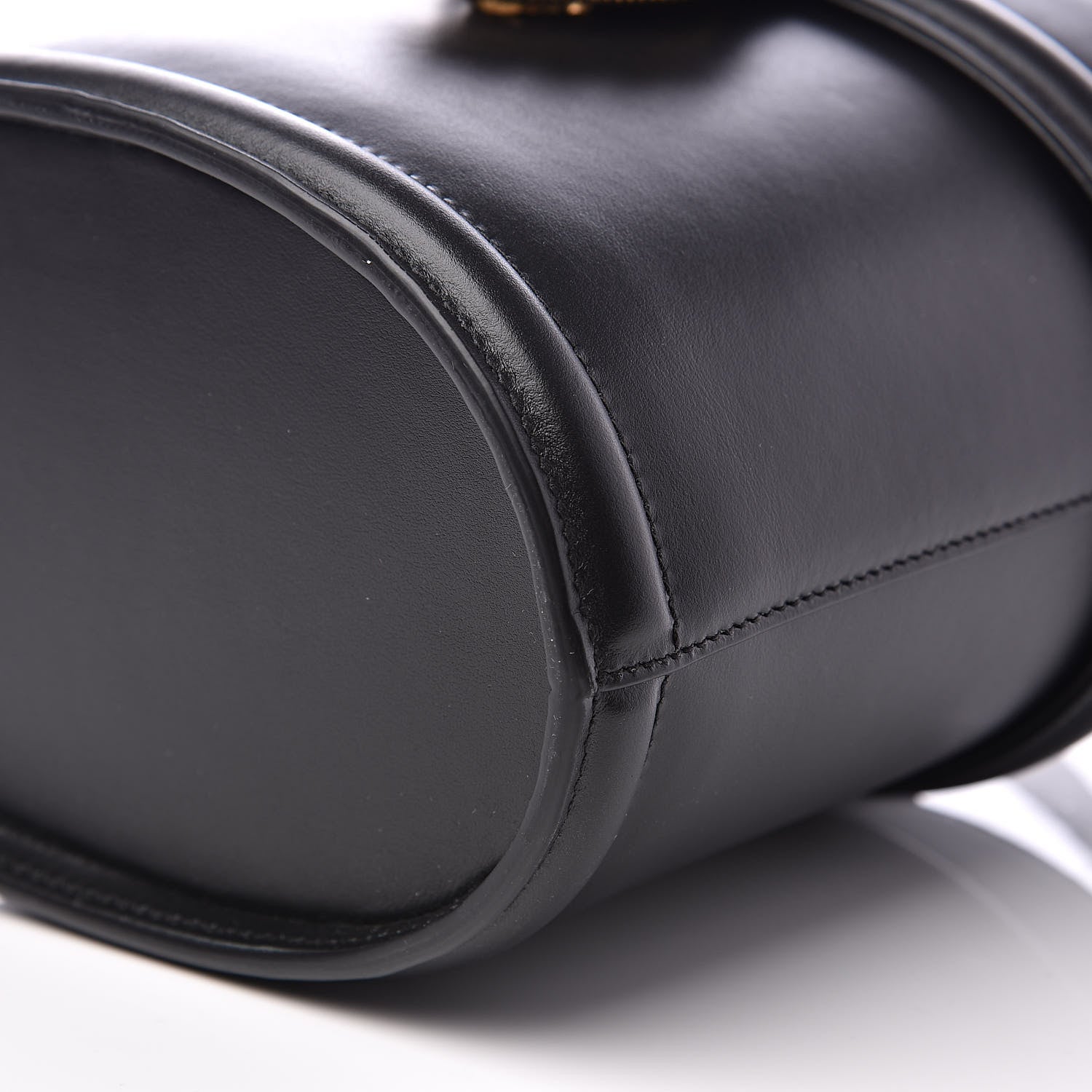 Dolce & Gabbana Smooth Calfskin Devotion Bucket Top Handle Bag Black 9 of 10