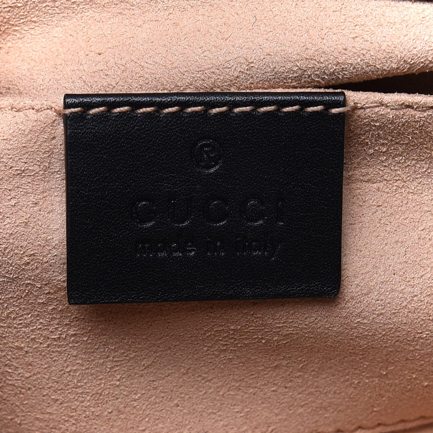 Gucci GG Supreme Monogram Bees Small Padlock Shoulder Bag Black 8 of 11