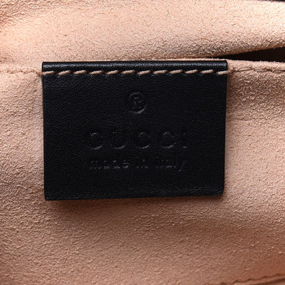 Gucci GG Supreme Monogram Bees Small Padlock Shoulder Bag Black 8 of 11