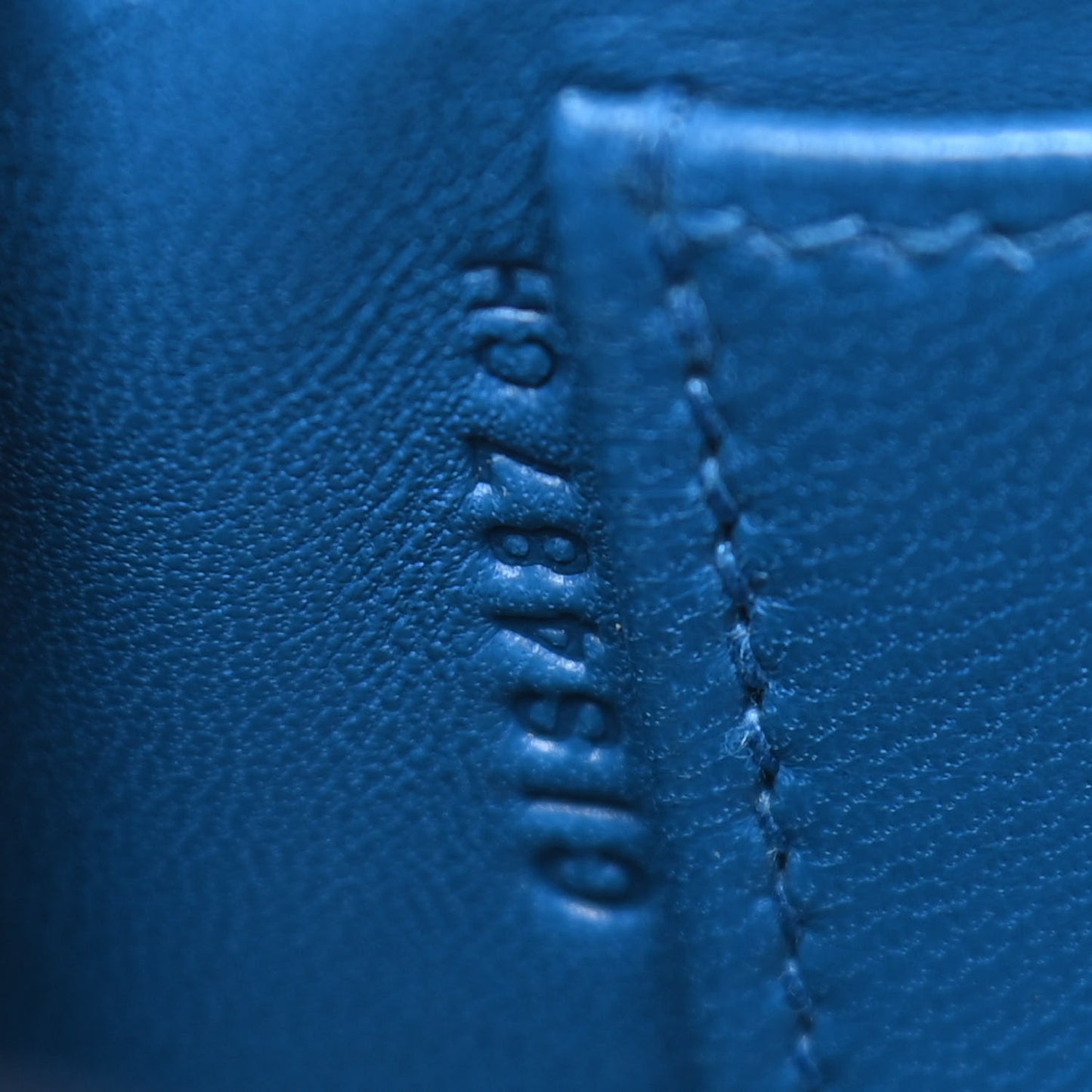 Epsom Mini Kelly Sellier 20 Bleu Zellige