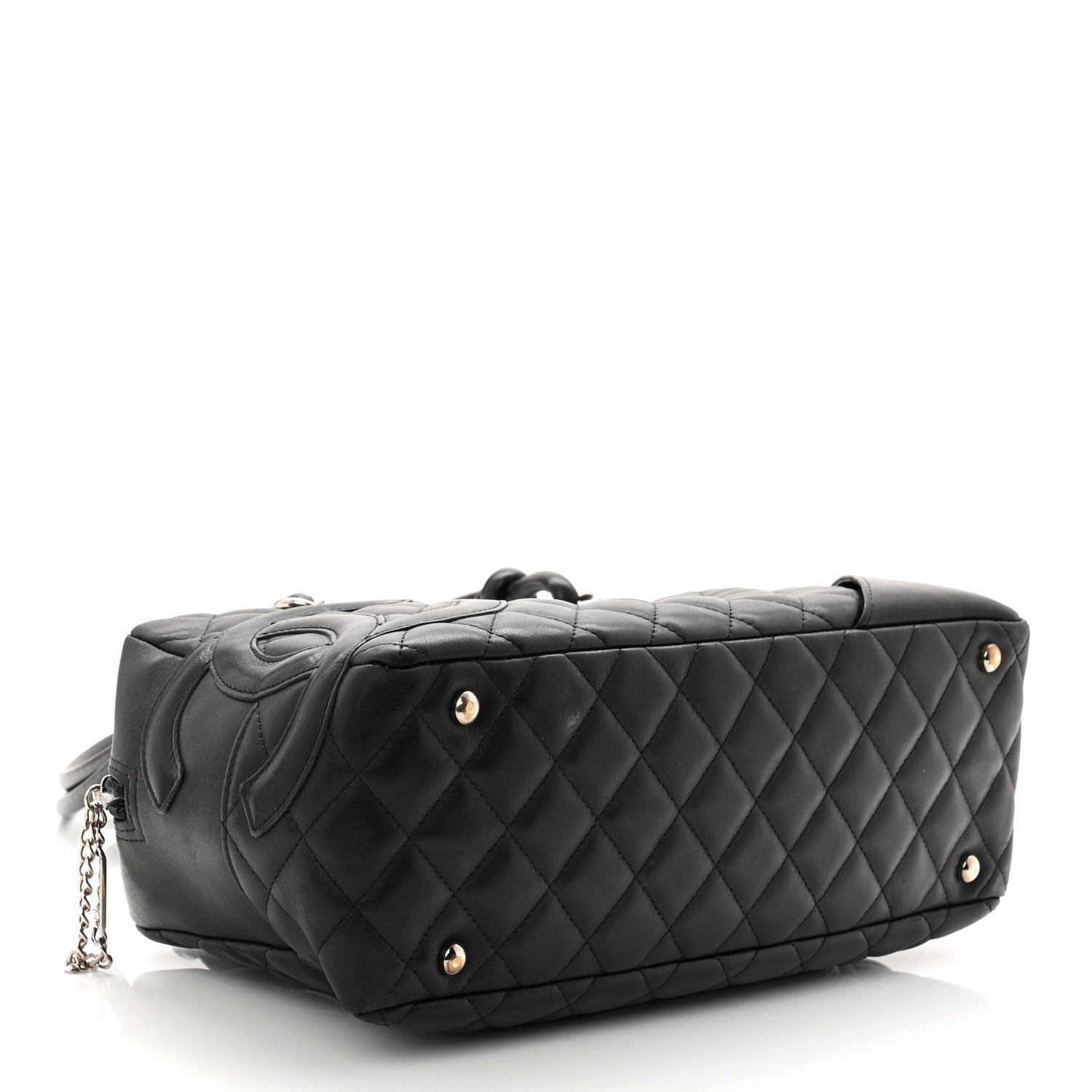Chanel Calfskin Quilted Large Cambon Bowler Black 4 of 11