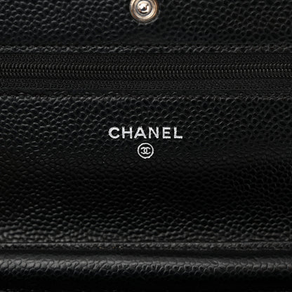 Chanel Caviar Quilted Wallet on Chain WOC Black 6 of 14