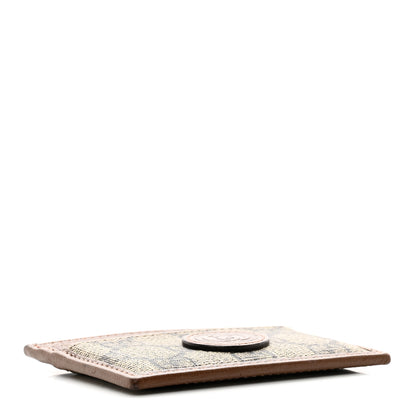 Gucci GG Supreme Monogram Azalea Calfskin Retro Interlocking G Card Holder Beige Ebony Brown Sugar 4 of 6