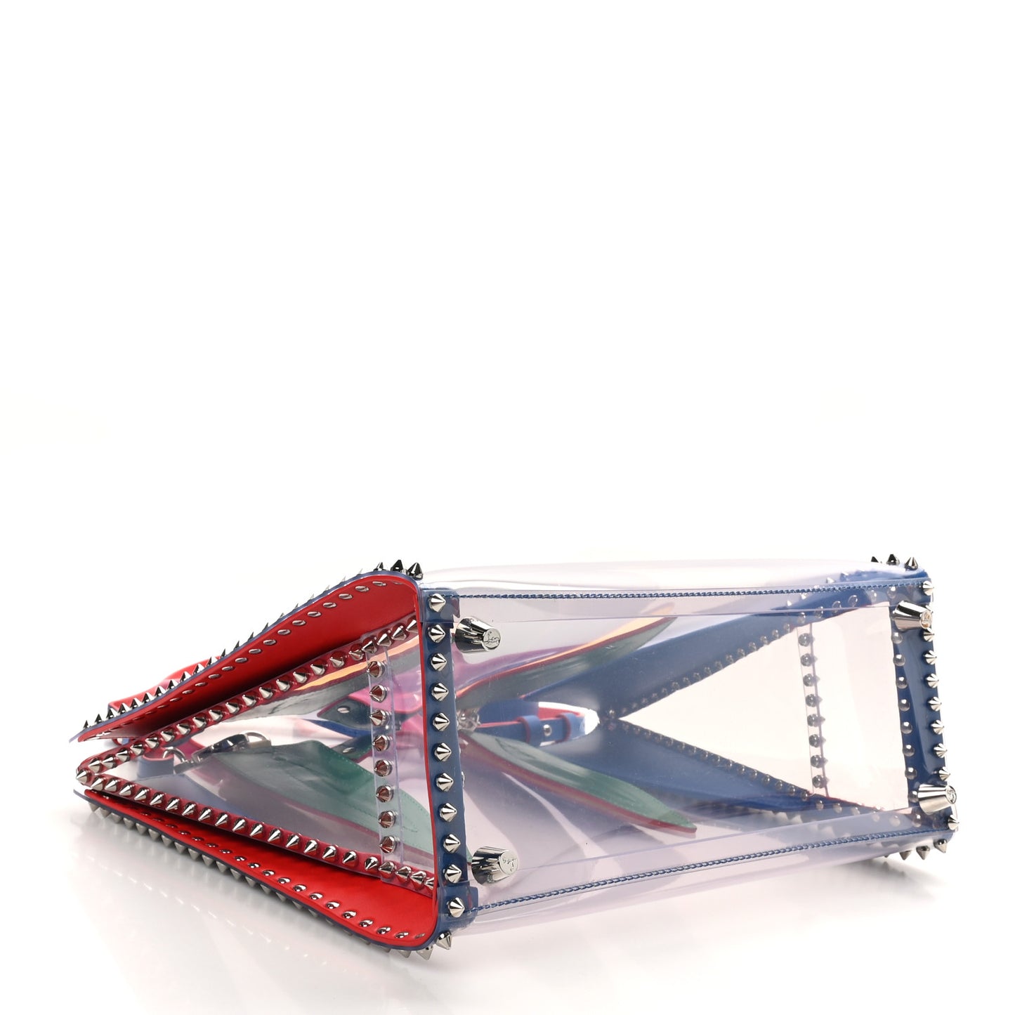 PVC Calfskin Spiked Medium Paloma Multicolor