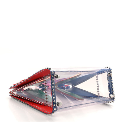 Christian Louboutin PVC Calfskin Spiked Medium Paloma Multicolor 4 of 10