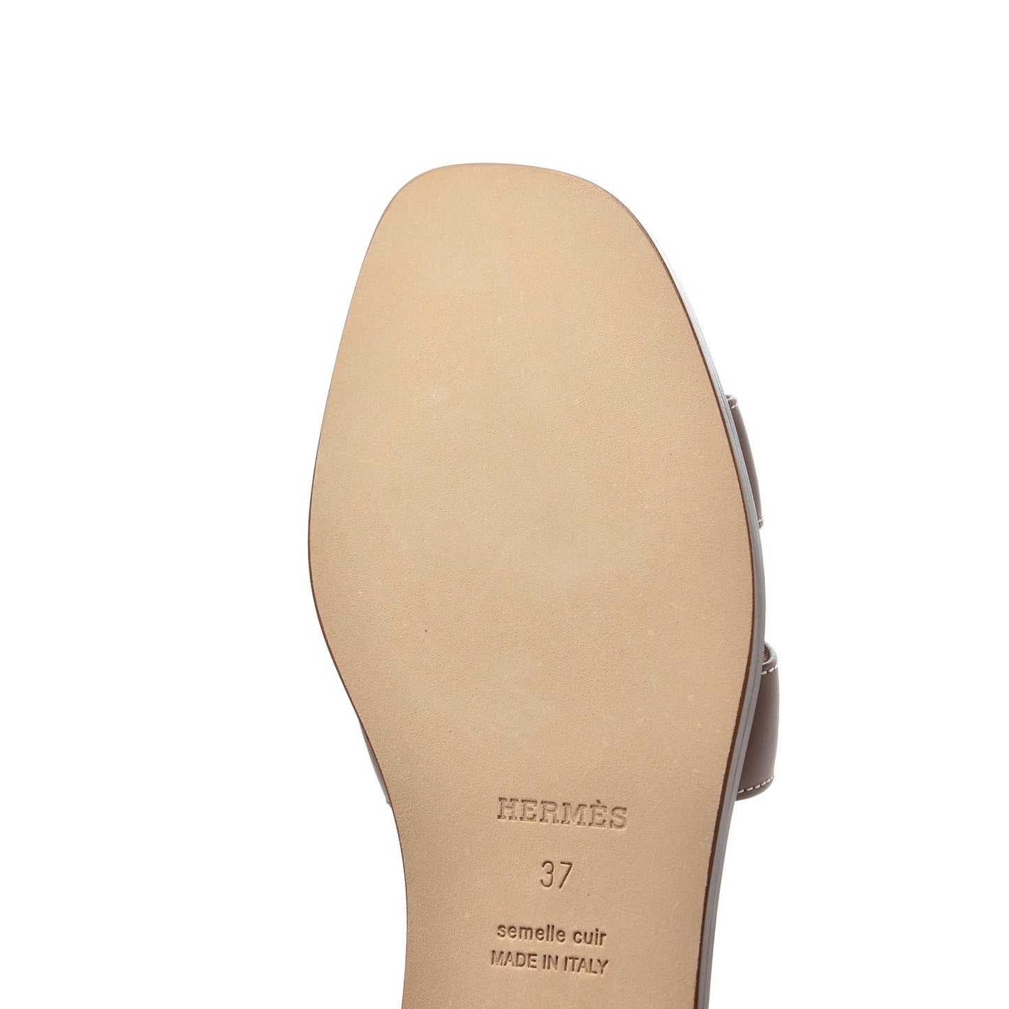 Box Calfskin Oran Sandals 37 Gold