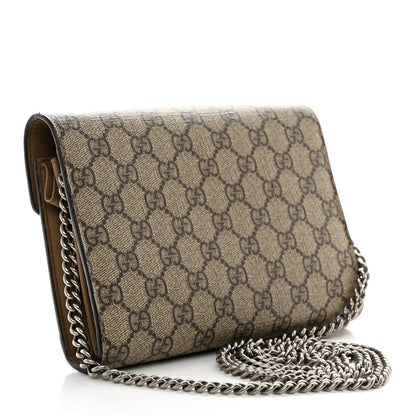 Gucci GG Supreme Monogram Mini Dionysus Chain Wallet Beige Taupe 2 of 10