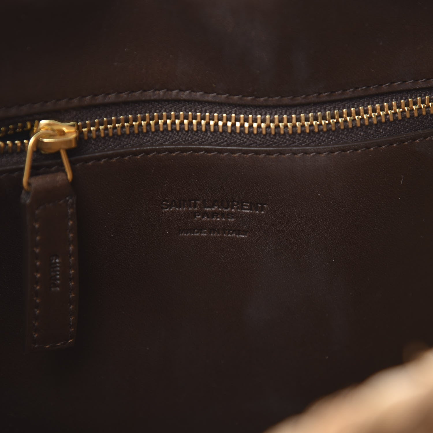 Saint Laurent Raffia Calfskin Small Panier Tote Naturale Nut 6 of 10