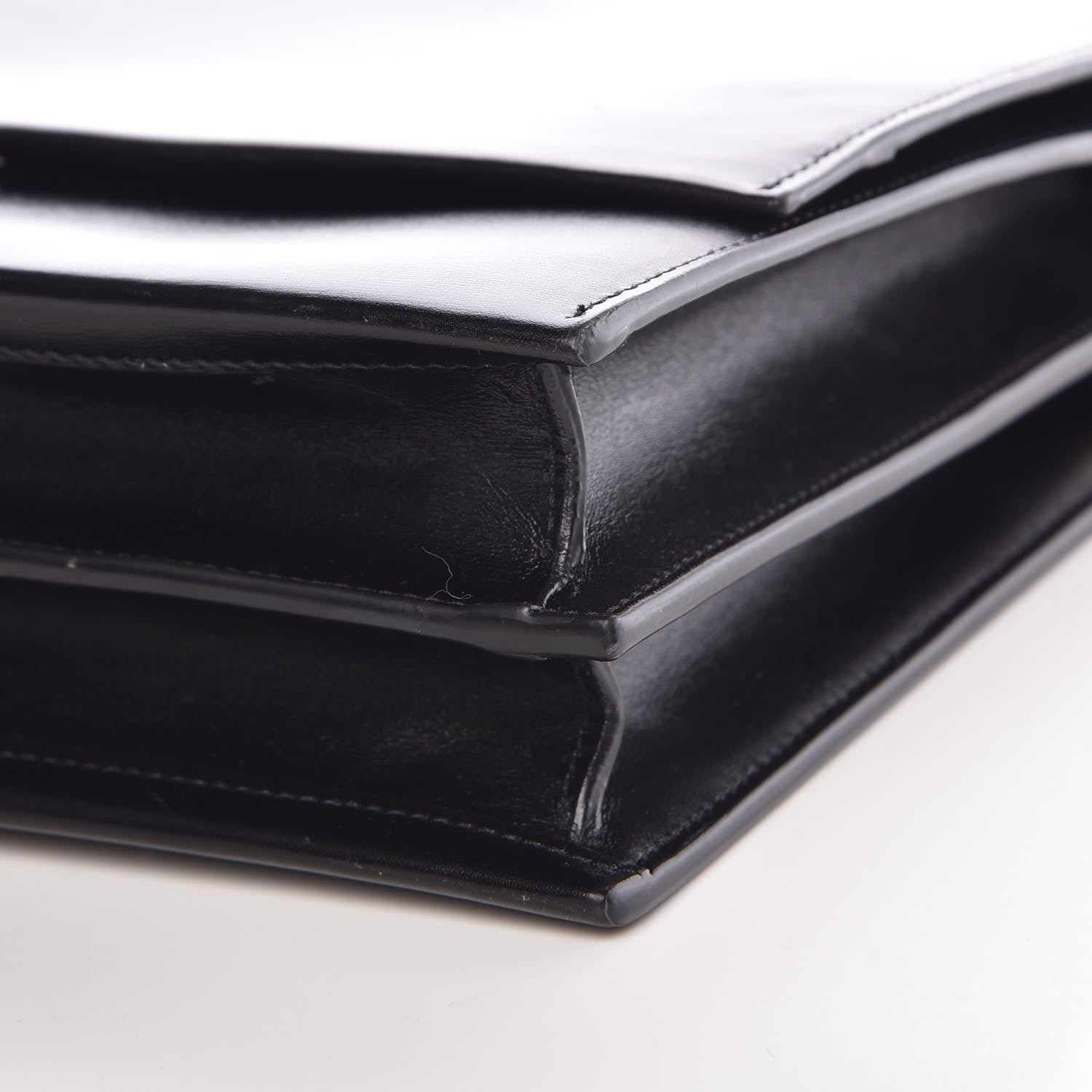 Saint Laurent Calfskin Sao Shoulder Bag Black 8 of 11