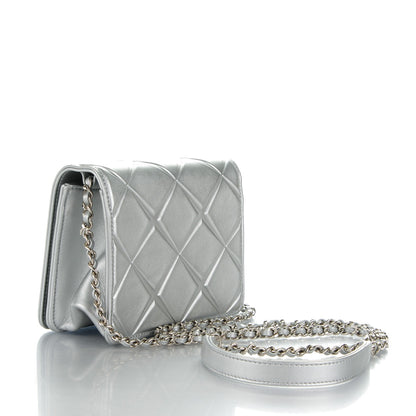 Chanel Metallic Calfskin Mini Propeller Flap Silver 3 of 8