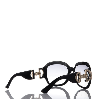 Gucci Crystal Bamboo Horsebit Sunglasses 3017/S Black 4 of 7