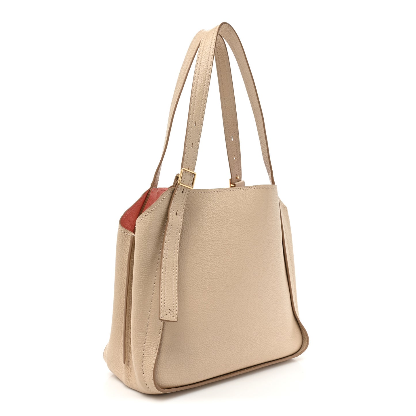 Grained Calfskin The Director Tote Beige