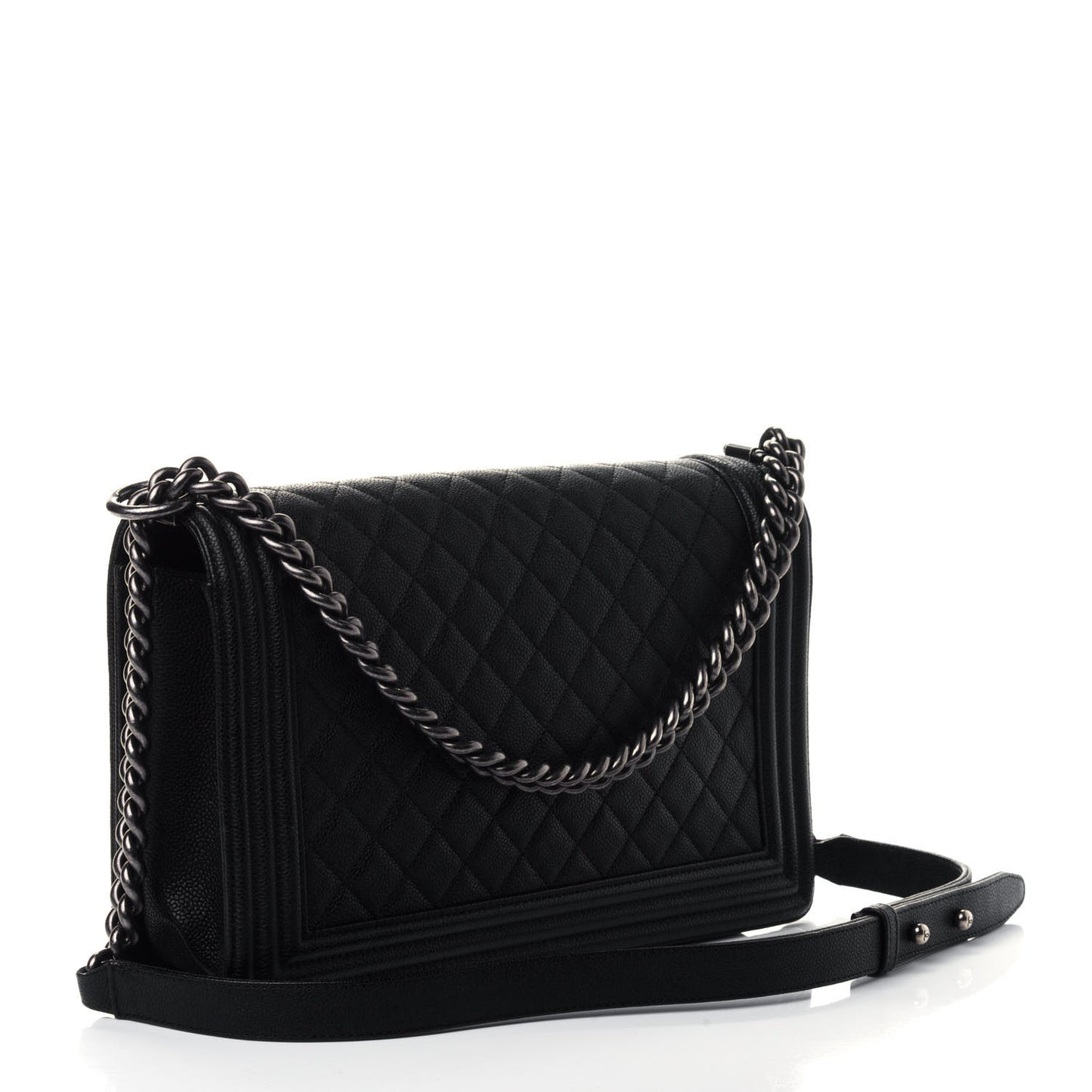 Caviar Quilted New Medium Boy Flap Black