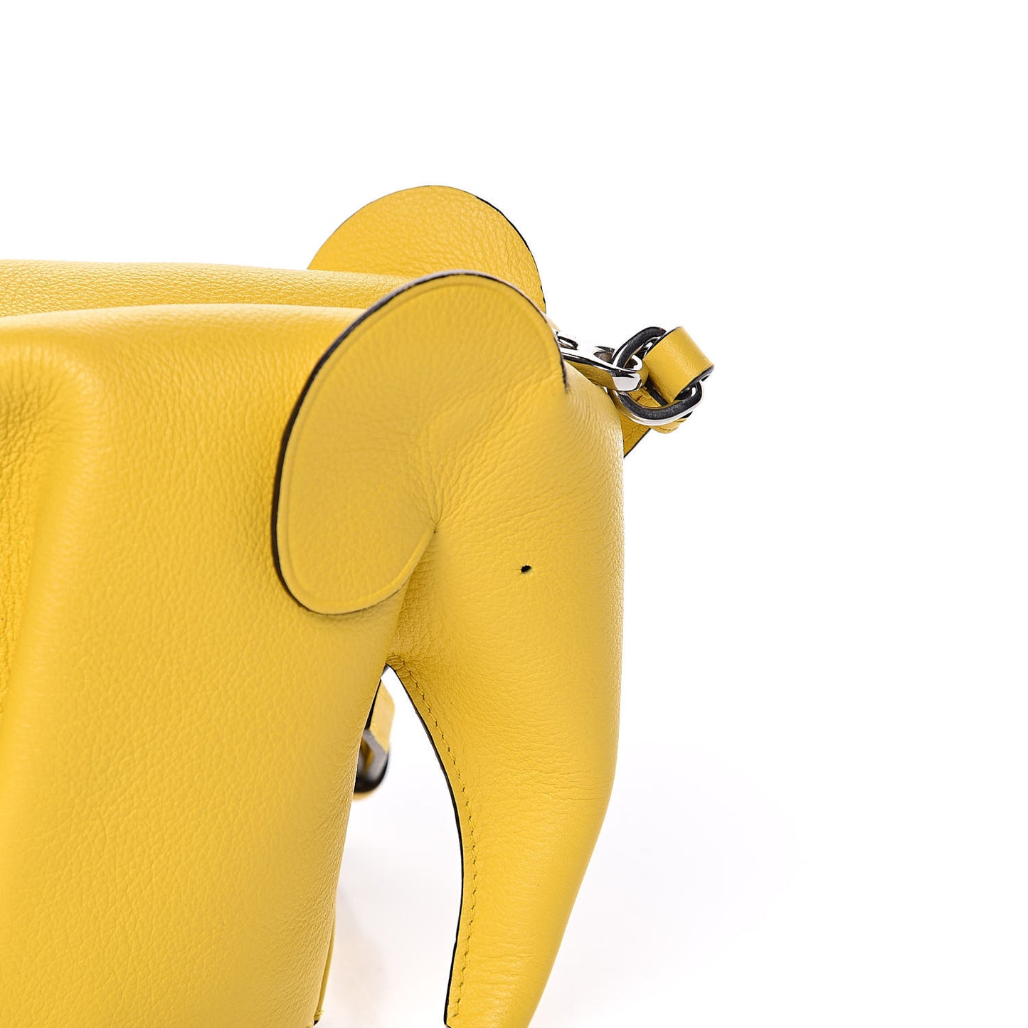 Calfskin Mini Elephant Crossbody Bag Yellow