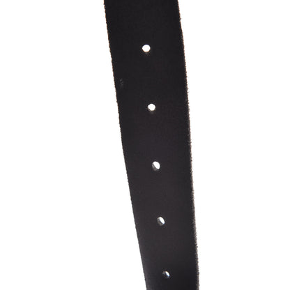 Gucci Cuoio Toscano Nickel Double G 30mm Belt 80 32 Black 7 of 8