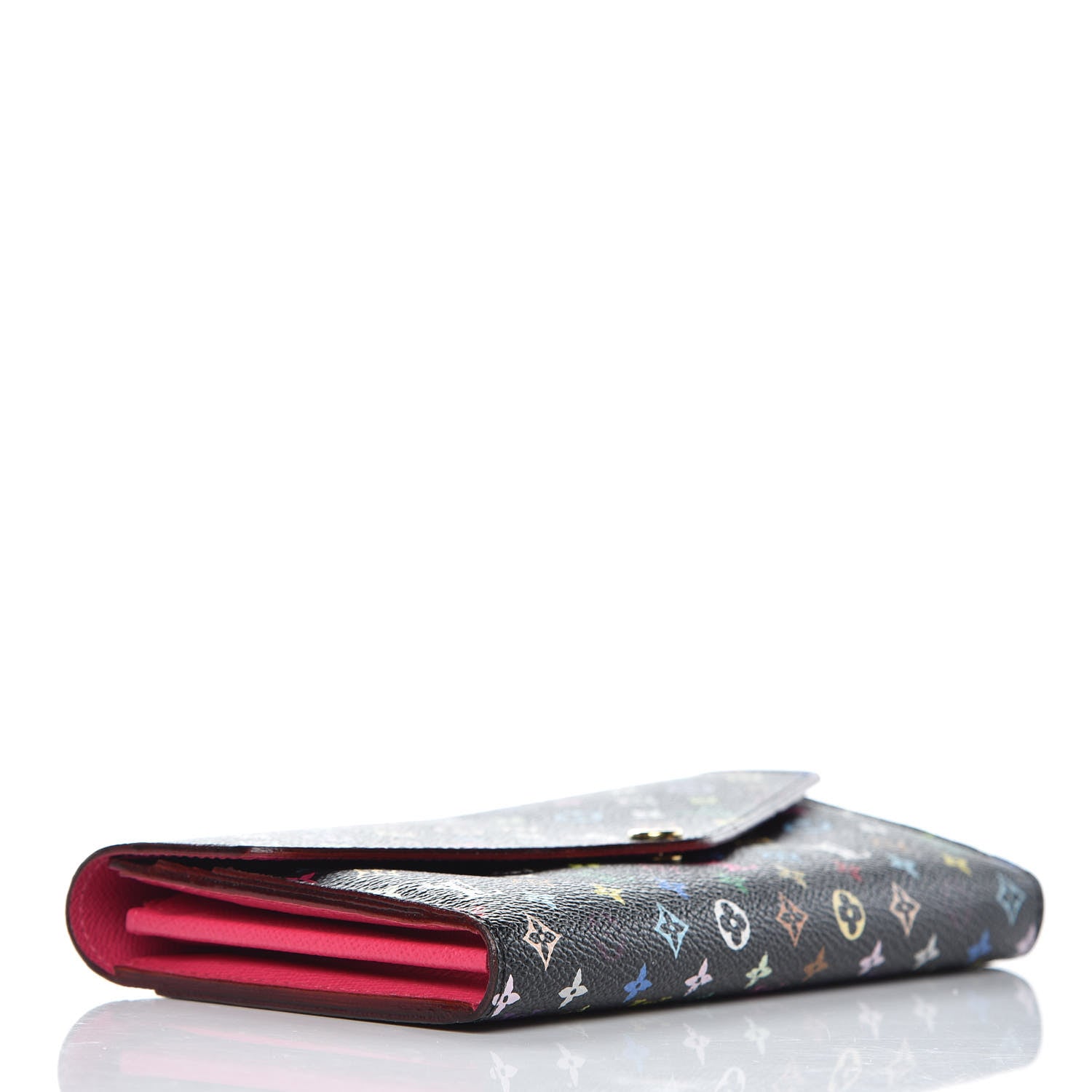 Louis Vuitton Monogram Multicolor Sarah Wallet NM Black Grenade 4 of 7