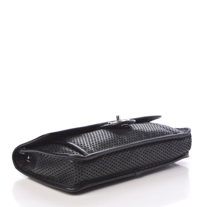 Chanel Perforated Calfskin Large Up In The Air Flap Black 4 of 10