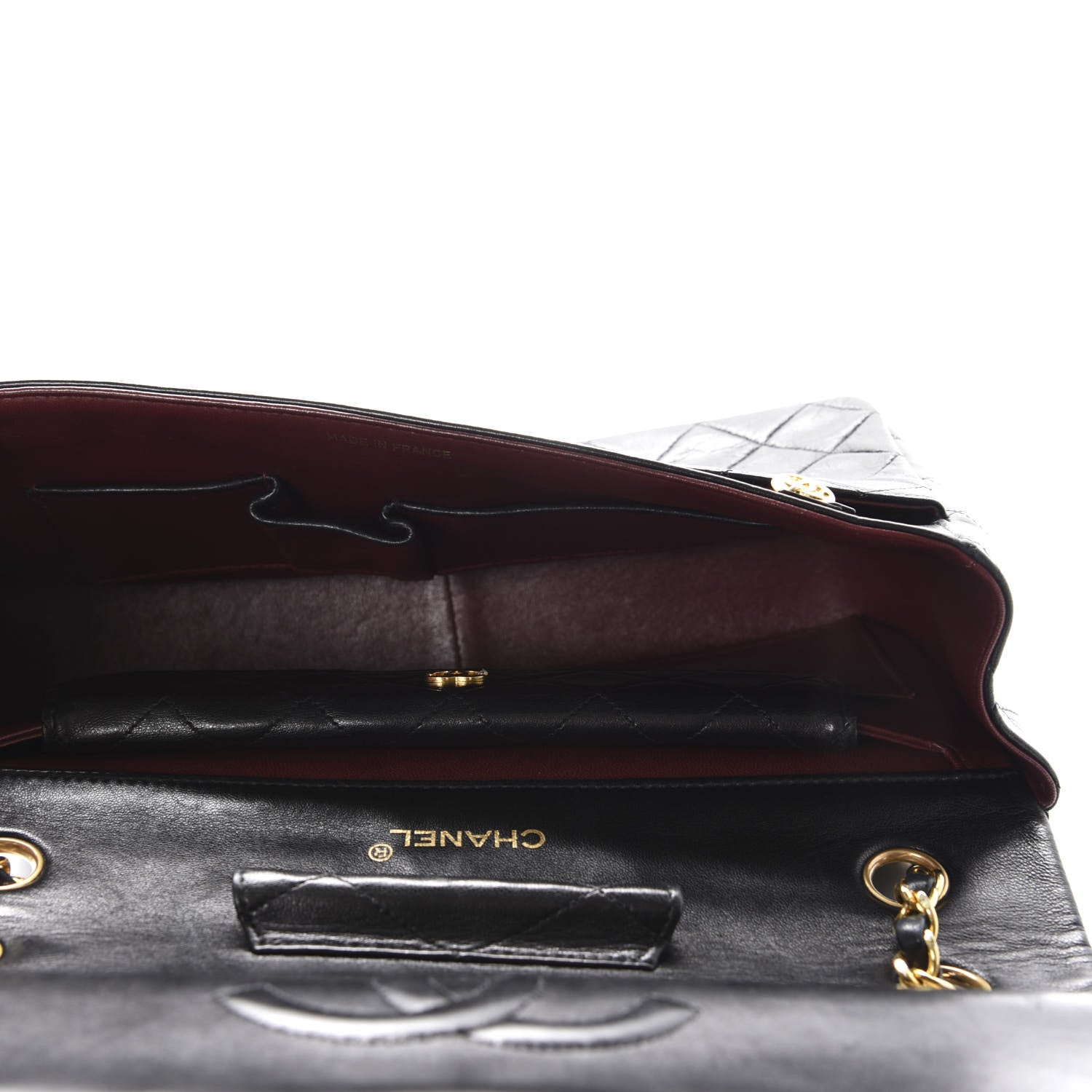 Chanel Lambskin Quilted Medium Single Flap Black 7 of 12