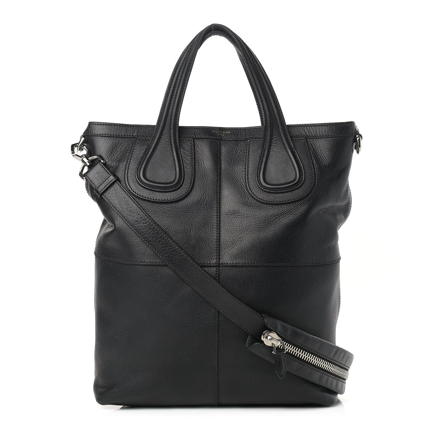 Lambskin Nightingale North South Tote Black